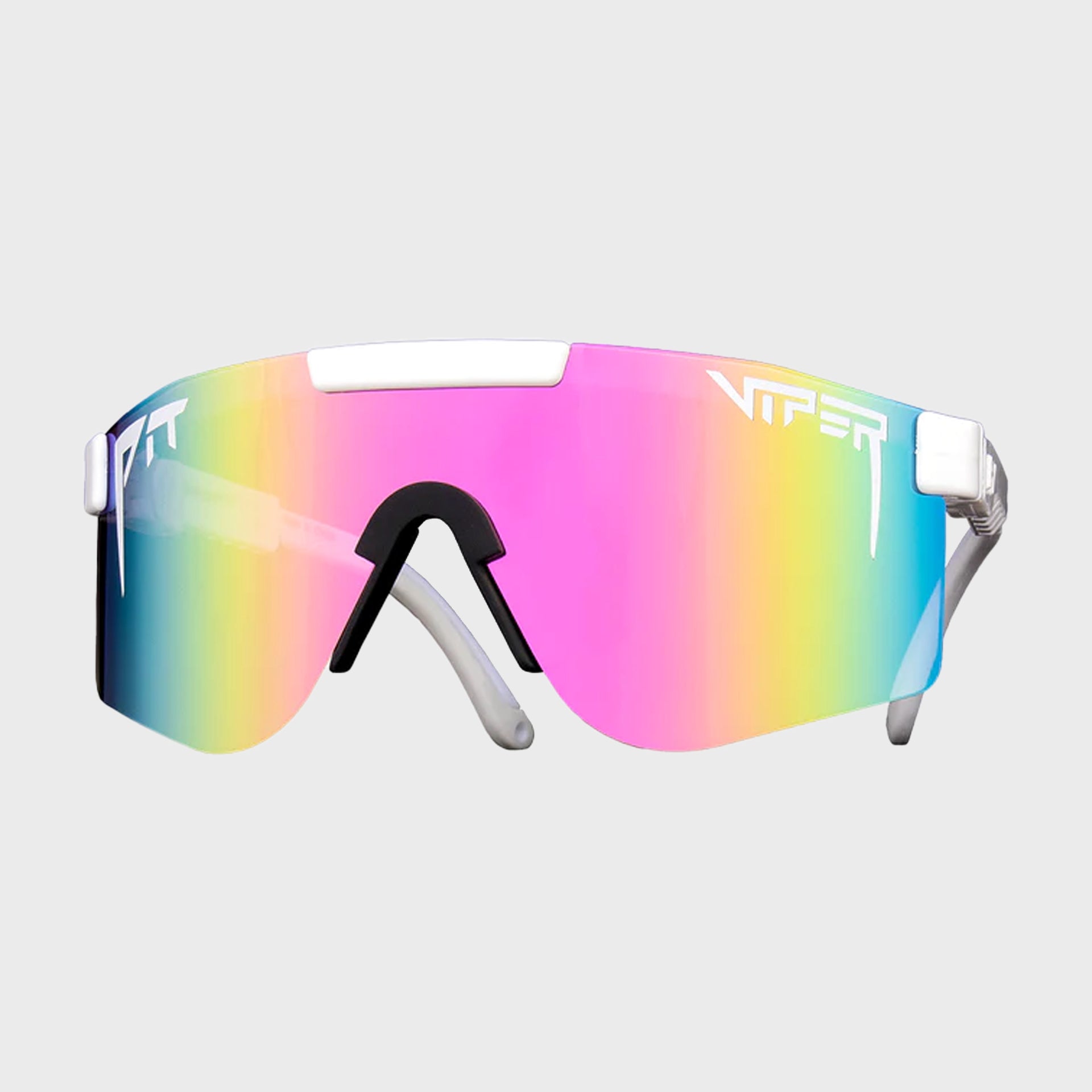 The Miami Nights Double Wide Sunglasses - Mirror Smoke to Clear Fade - ManGo Surfing