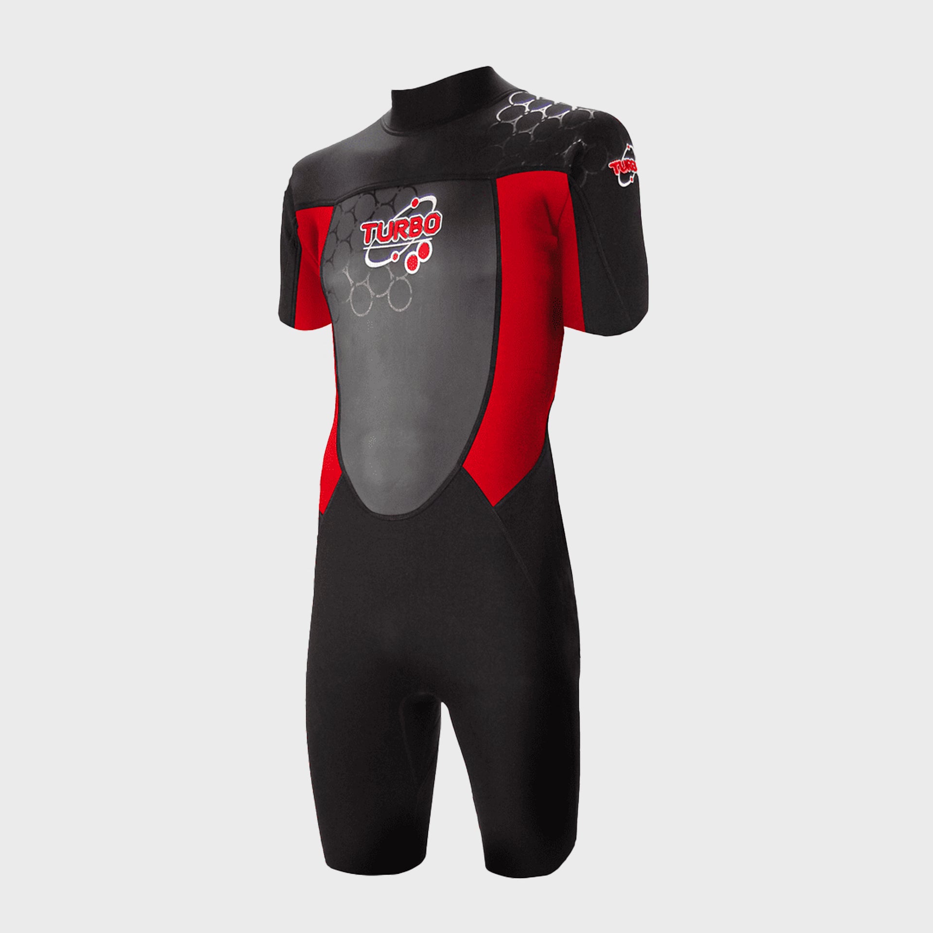 TWF Turbo 2/5 Mens Shortie Wetsuit - Red - ManGo Surfing