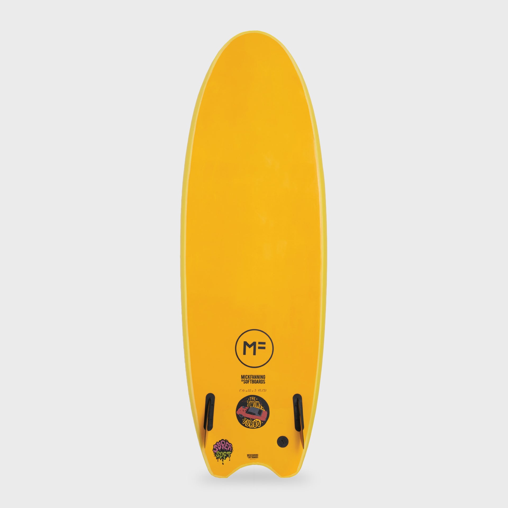 Twin Turbo Super Soft - Softboard - 5'8 and 5'10 - Sunshine/Orange - ManGo Surfing