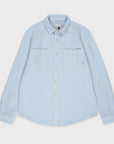 T&C Surf Designs Town Cotton Gaze Over Shirt - Blue Light Used