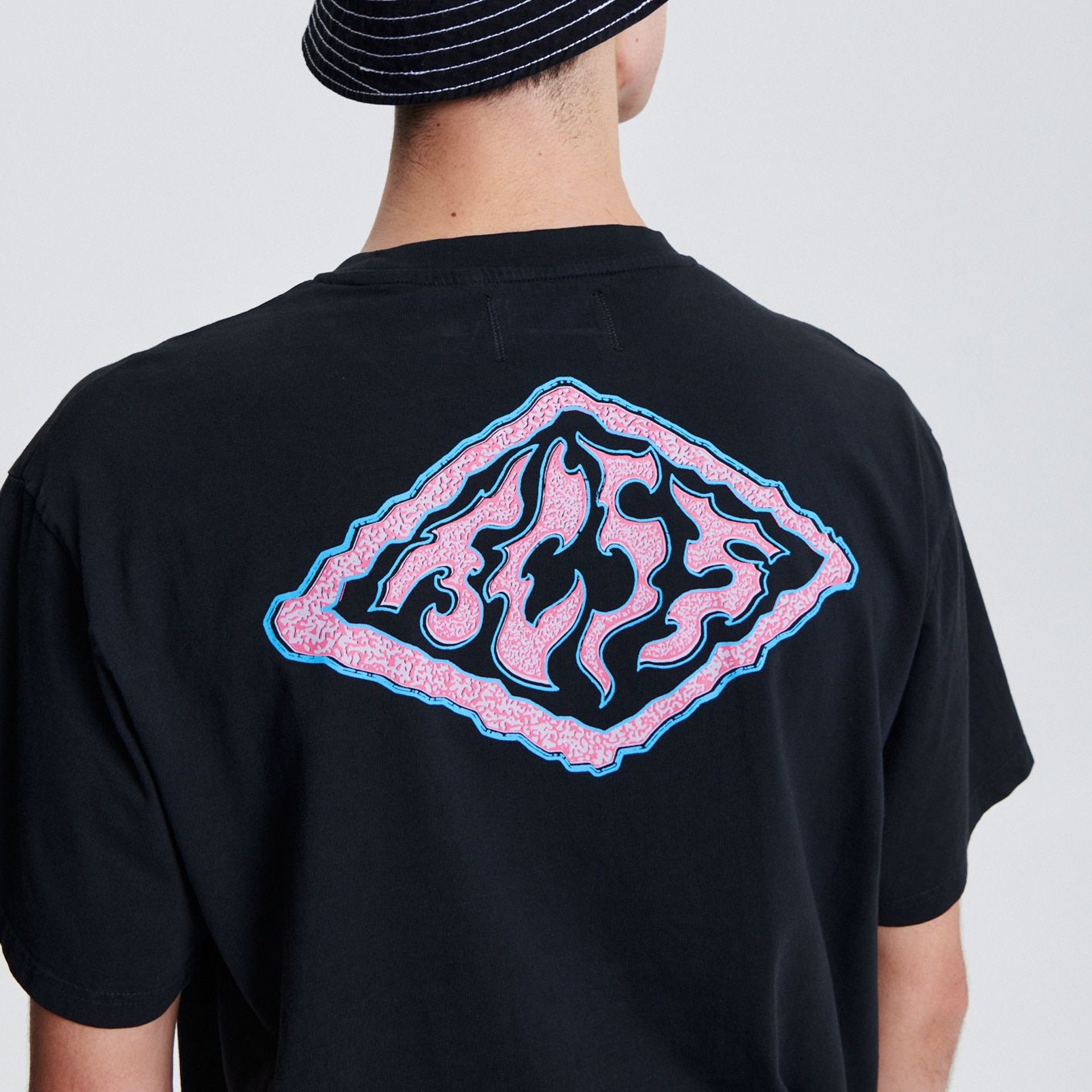 The Critical Slide Society Mens Diamond T-Shirt - Vintage Black - ManGo Surfing