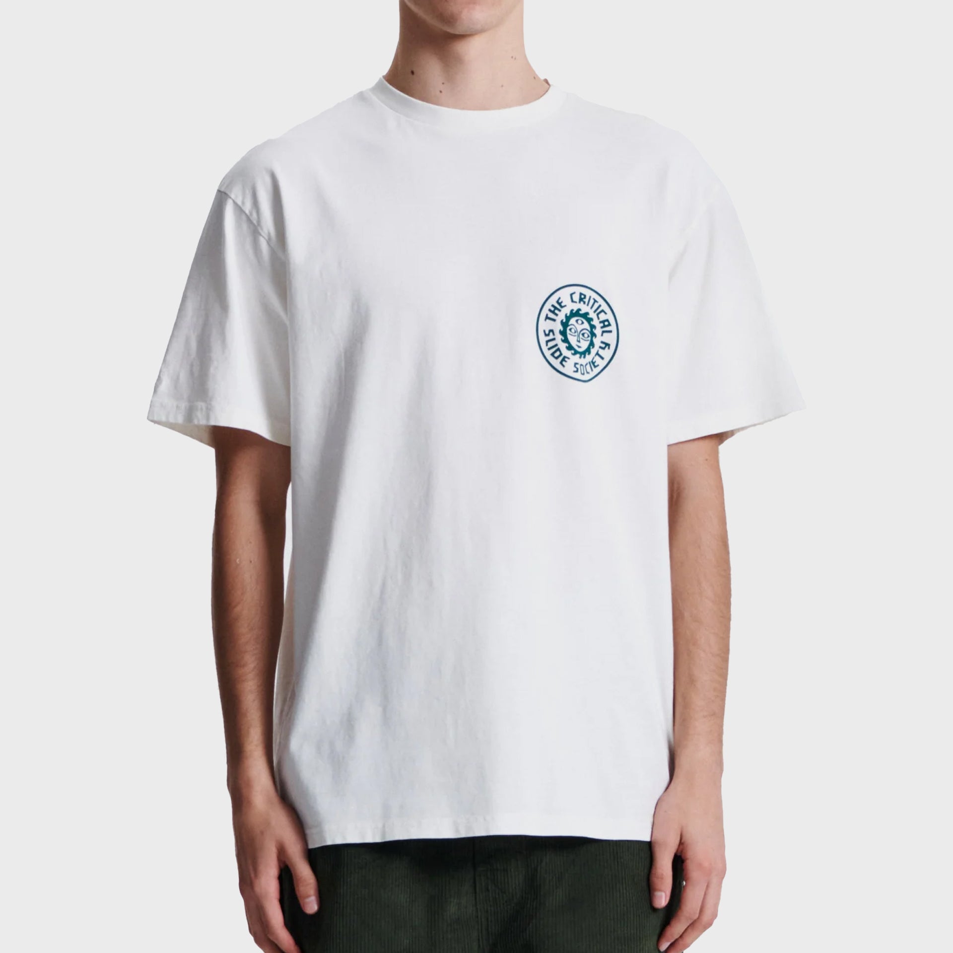 The Critical Slide Society Mens Futures T-Shirt - Vintage White - ManGo Surfing