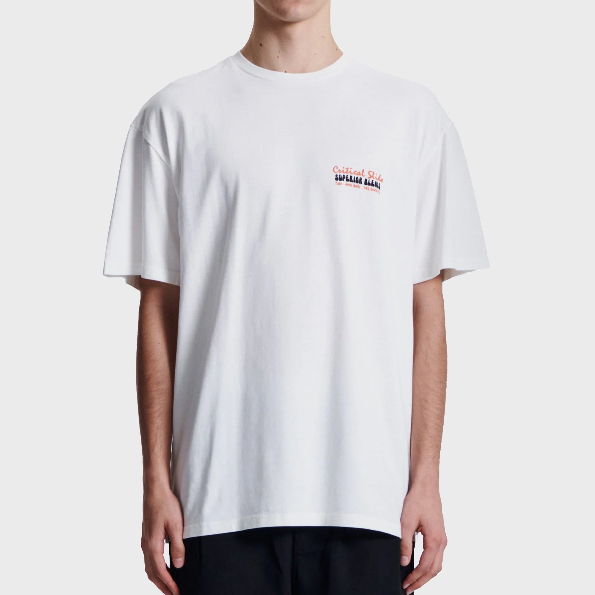 The Critical Slide Society Mens The Blends T-Shirt - Vintage White - ManGo Surfing