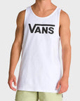Vans Classic Mens Vest Top - White/Black - ManGo Surfing