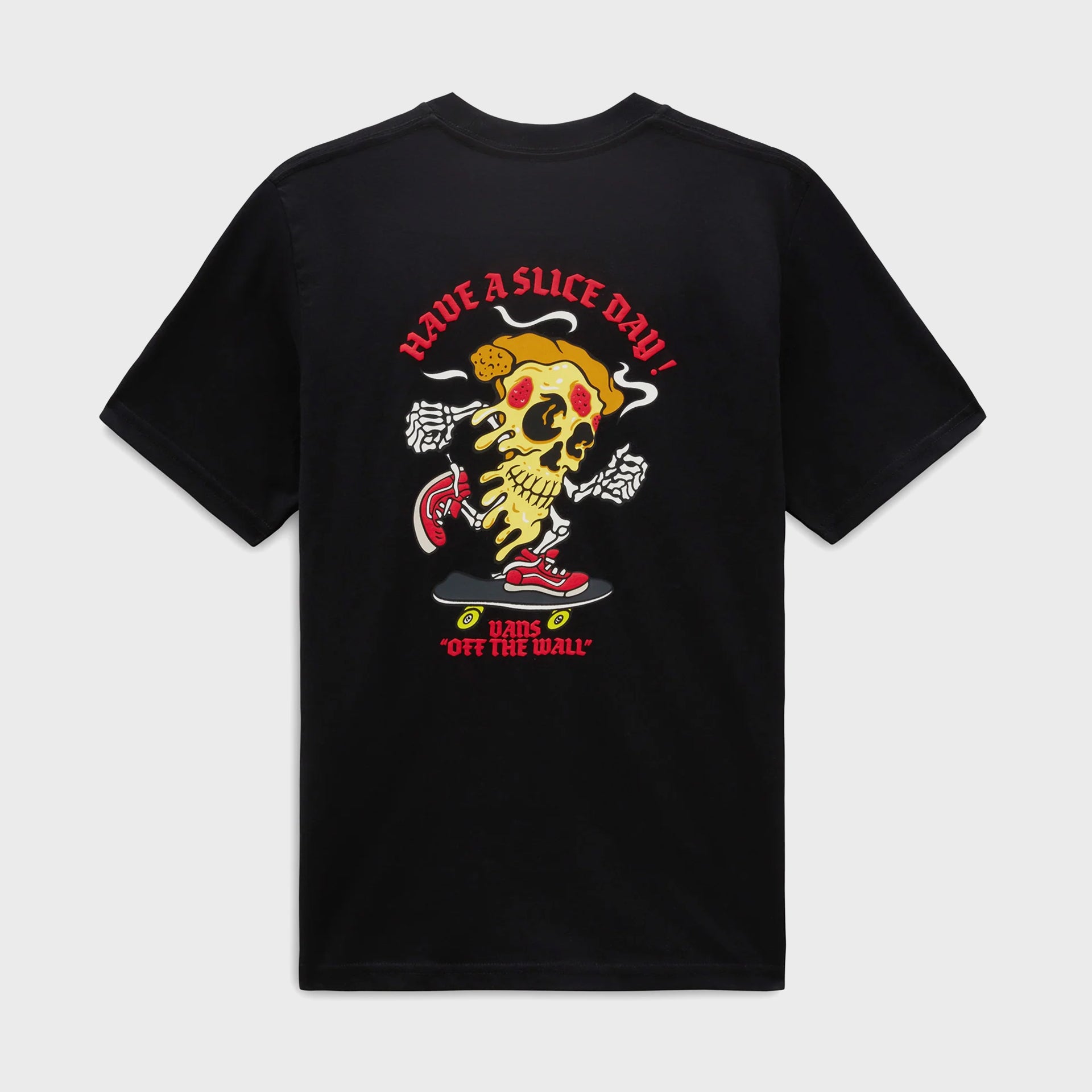 Vans Kids Pizza Skull T-Shirt - Black - ManGo Surfing