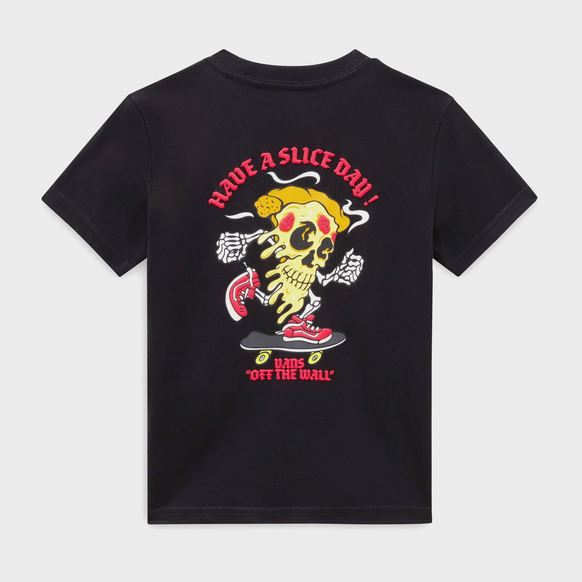 Vans Little Kids Pizza Skull T-Shirt (2-7 Years) - Black - ManGo Surfing