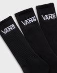 Vans Mens Classic Crew Rox Socks (3 Pairs) - Black - ManGo Surfing