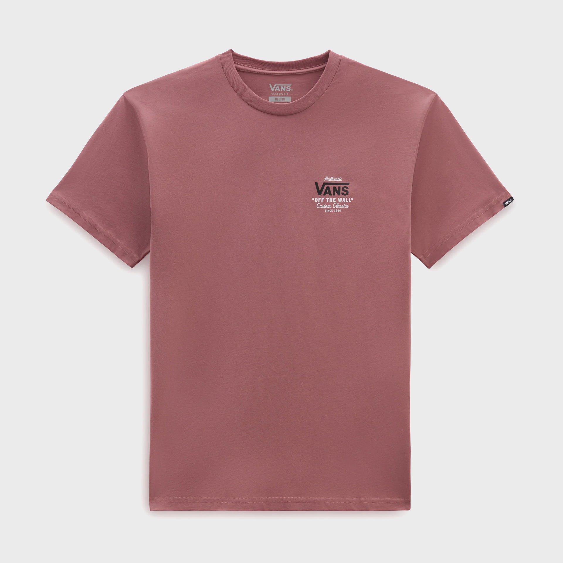 Vans Mens Holder ST Classic T-Shirt - Withered Rose/Black - ManGo Surfing