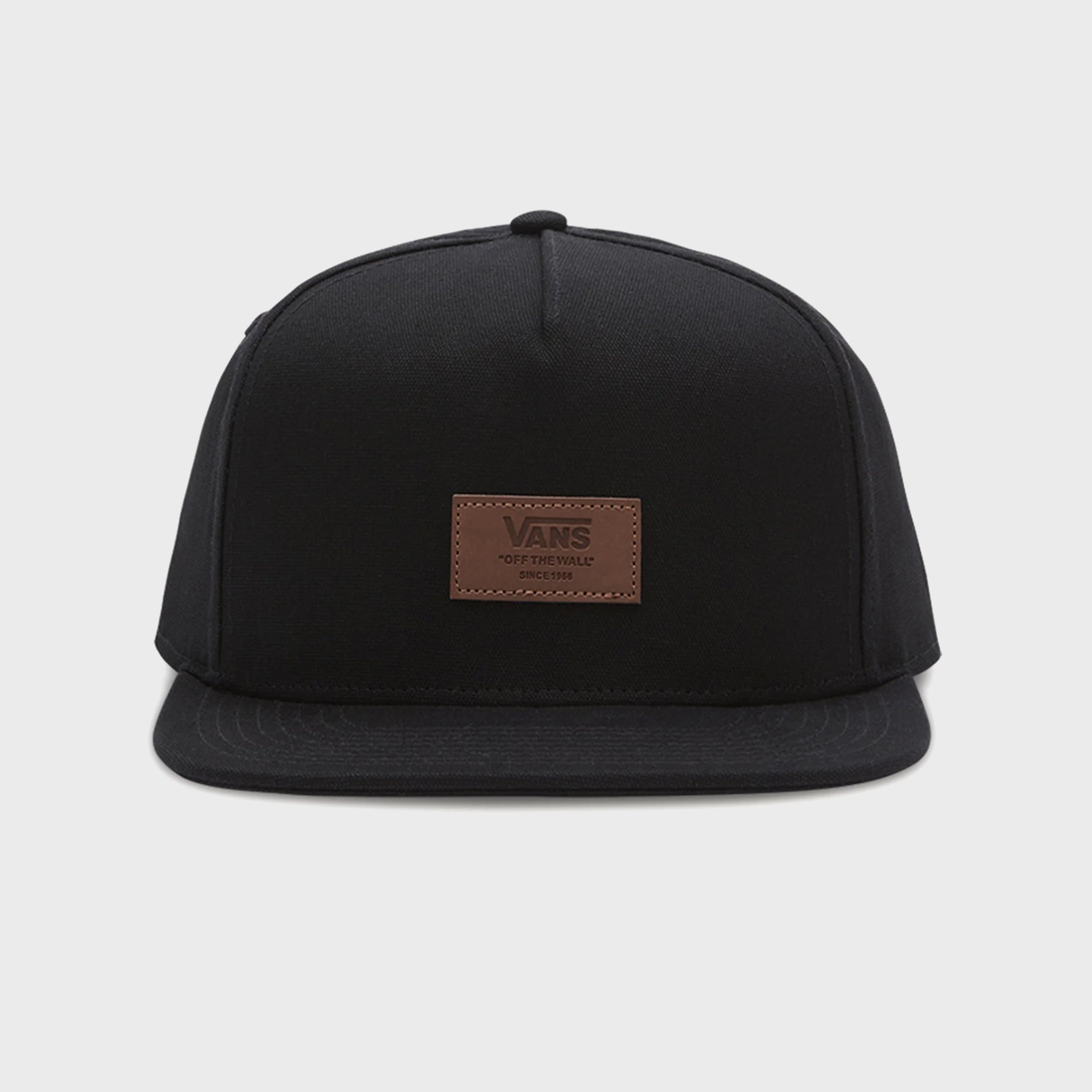 Vans Off the Wall Patch Snapback Hat - One Size - Black - ManGo Surfing