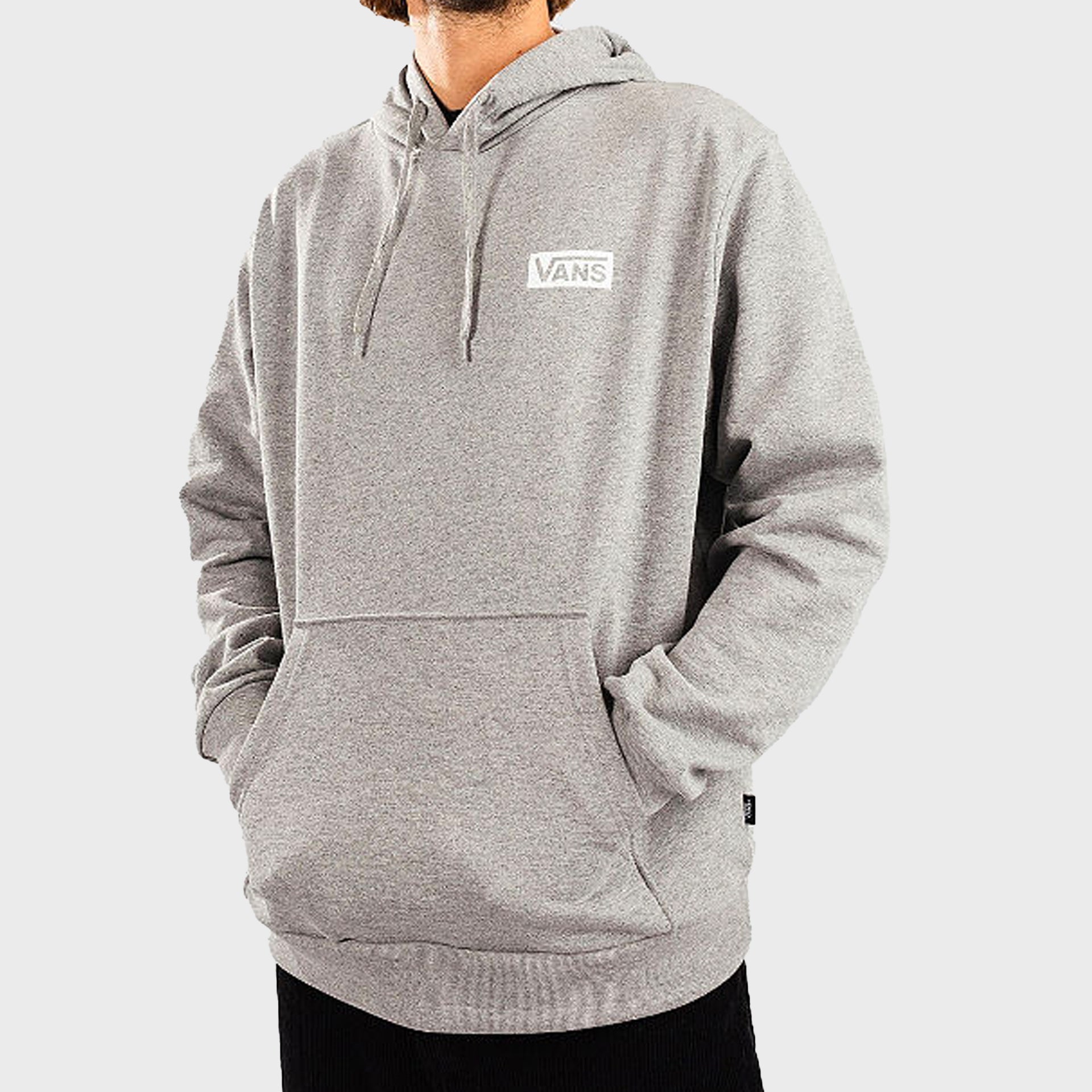Vans Relaxed Fit Mens Pullover Hoodie - Light Grey Heather - ManGo Surfing