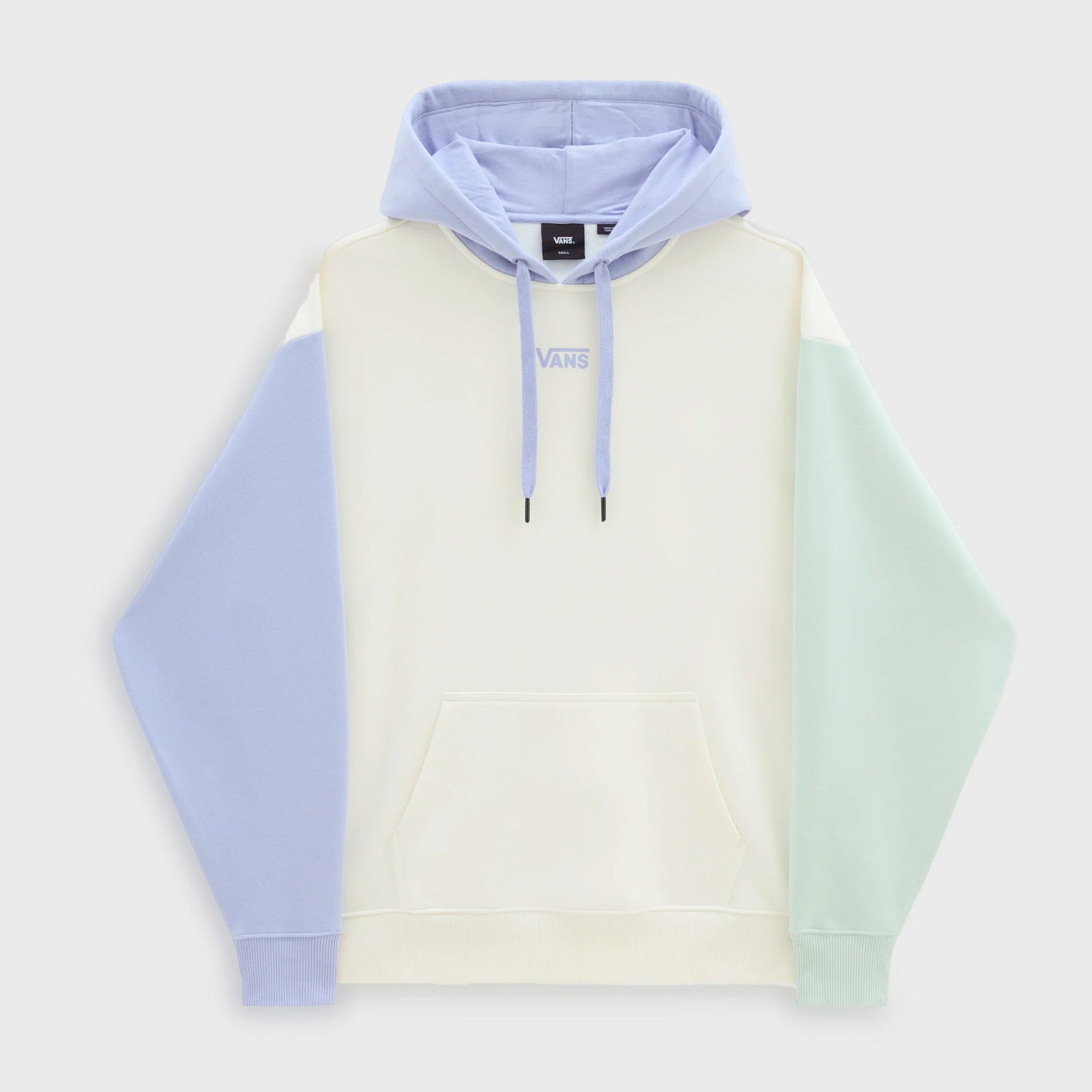 Vans Womens Colorblock O/S Pullover Hoodie - Marshmallow/Cosmic Sky - ManGo Surfing