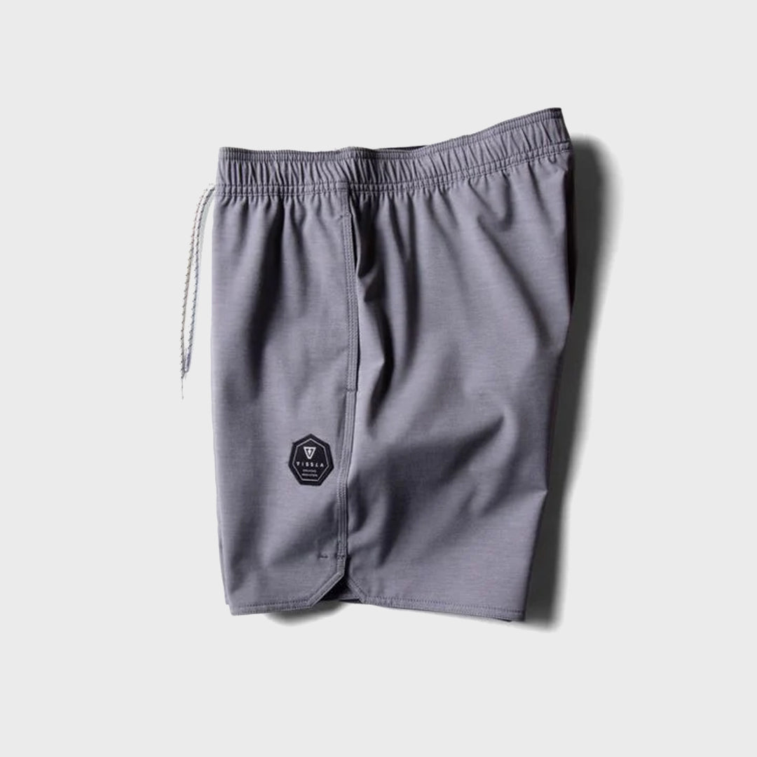 Vissla Mens Breakers 16.5&quot; Ecolastic Shorts - Gunmetal - ManGo Surfing