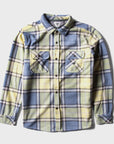 Vissla Mens Eco-zy Long Sleeve Polar Flannel Shirt - Muted Lime - ManGo Surfing