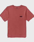 Vissla Mens Stacks Premium Pocket T-Shirt - Brick - ManGo Surfing