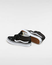 Kids Sk8-HI Mid Reissue V - Girls/Boys Hook and Loop Shoes - Black/True White - ManGo Surfing