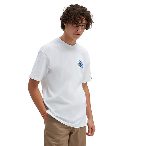 Record Label Tee - Mens Short Sleeve T-Shirt - White - ManGo Surfing