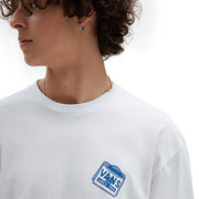Record Label Tee - Mens Short Sleeve T-Shirt - White - ManGo Surfing