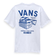Record Label Tee - Mens Short Sleeve T-Shirt - White - ManGo Surfing