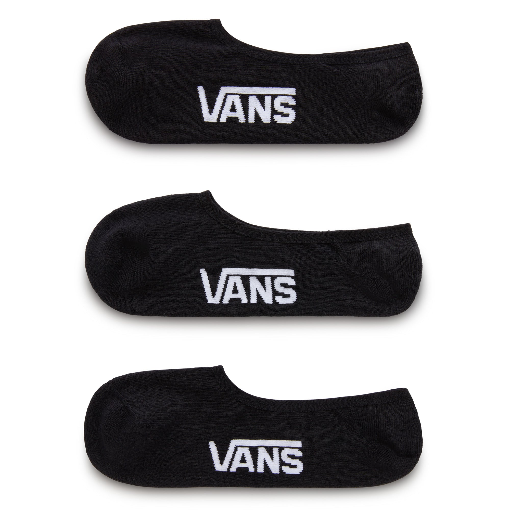 Vans Mens Classic Super No Show Socks (3 Pairs) - Black - ManGo Surfing