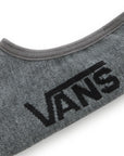 Vans Mens Classic Super No Show Socks (3 Pairs) - Heather Grey - ManGo Surfing