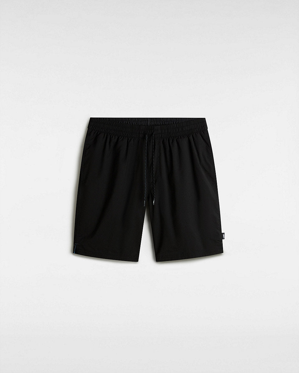 Vans Mens Primary Solid 17&quot; Elastic Boardshorts - Black