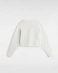 Vans Womens Retro V Hook and Loop Relaxed Long Sleeve Crop T-Shirt - Marshmallow