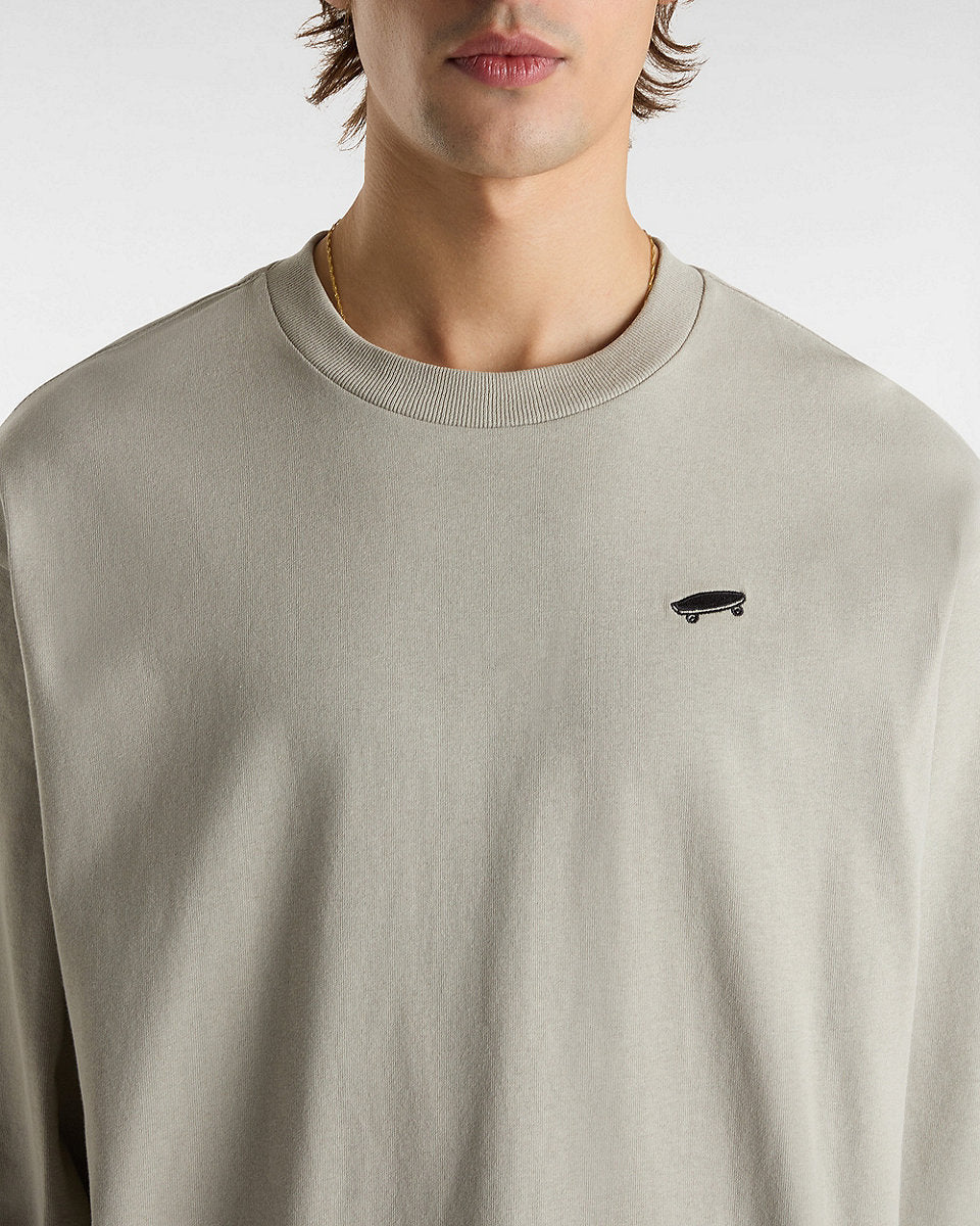 Vans Mens Salton Long Sleeve T-Shirt - London Fog Grey