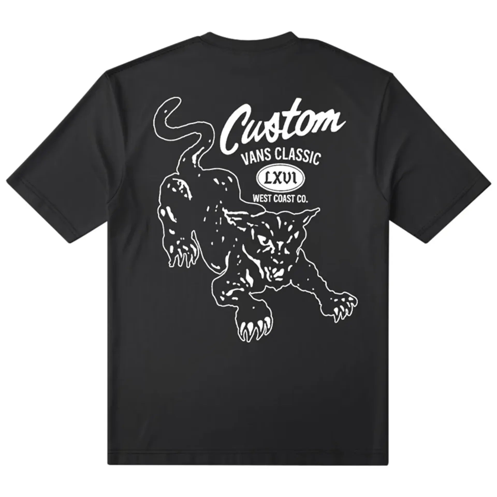 Vans Mens Custom Cat Short Sleeve T-Shirt - Black