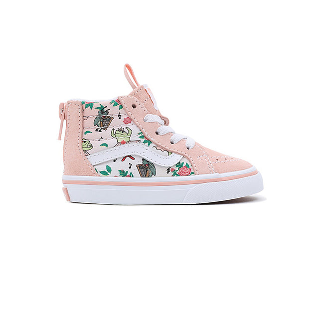 Toddler Frog Frolic Sk8-Hi Zip Shoes (1-4 YRS) - Girls Shoes - Tropical Peach - ManGo Surfing