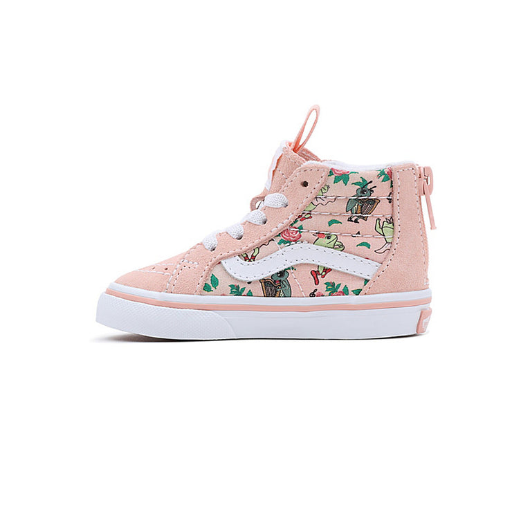 Toddler Frog Frolic Sk8-Hi Zip Shoes (1-4 YRS) - Girls Shoes - Tropical Peach - ManGo Surfing