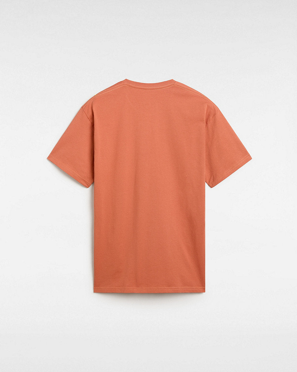 Vans Mens Left Chest Logo T-Shirt - Auburn