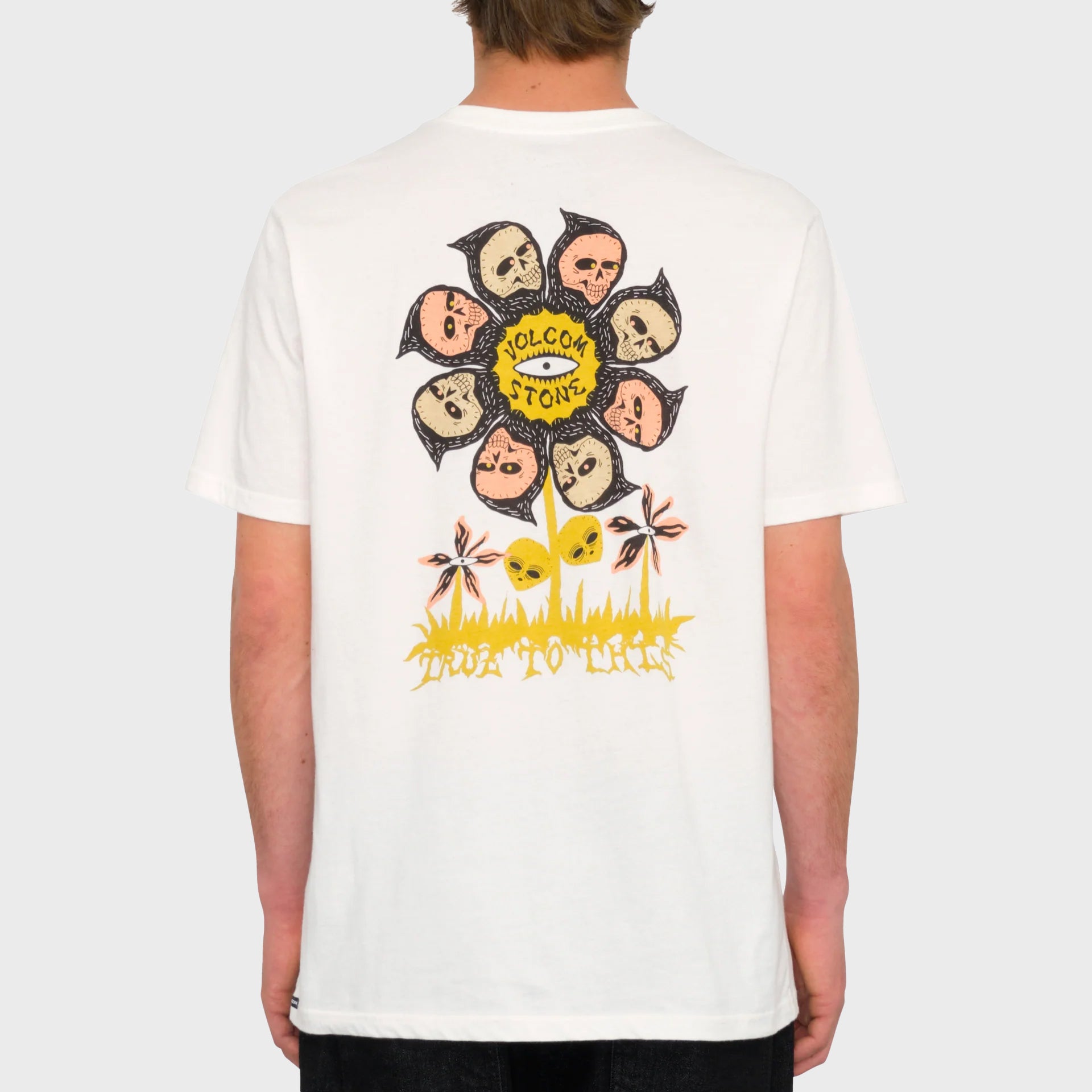 Volcom Mens Flower Budz T-Shirt - Off White - ManGo Surfing