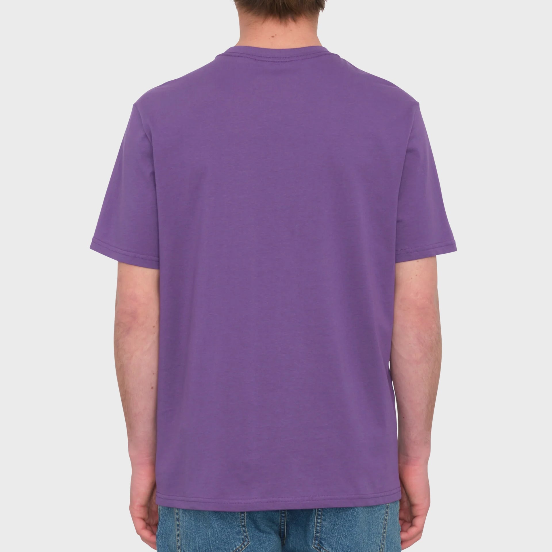 Volcom Mens Stone Blanks T-Shirt - Deep Purple - ManGo Surfing