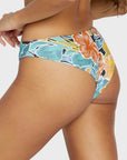 Volcom Womens Take It Easy Cheekini Bikini Bottom - Multi - ManGo Surfing