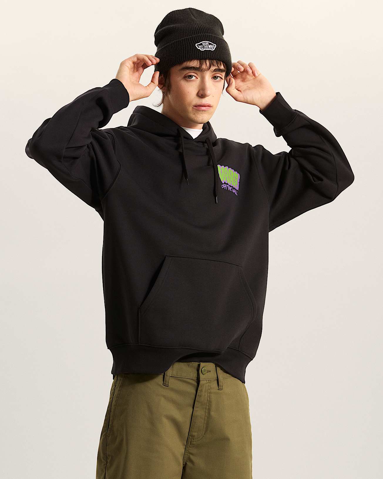 Vans Mens Graff Loose Pullover Hoodie - Black