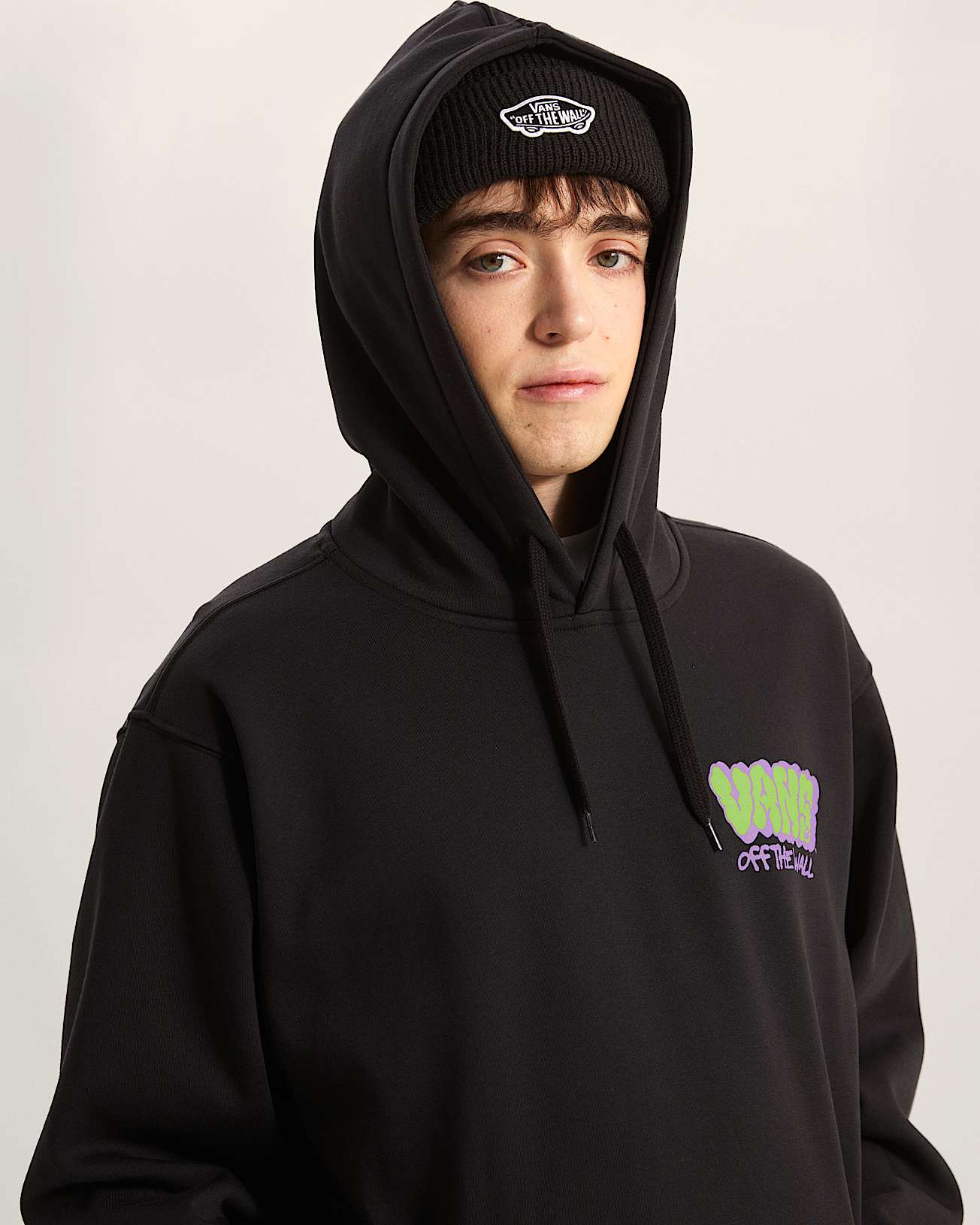 Vans Mens Graff Loose Pullover Hoodie - Black