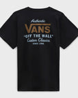 Vans Mens Holder ST Classic T-Shirt - Black/Antelope - ManGo Surfing