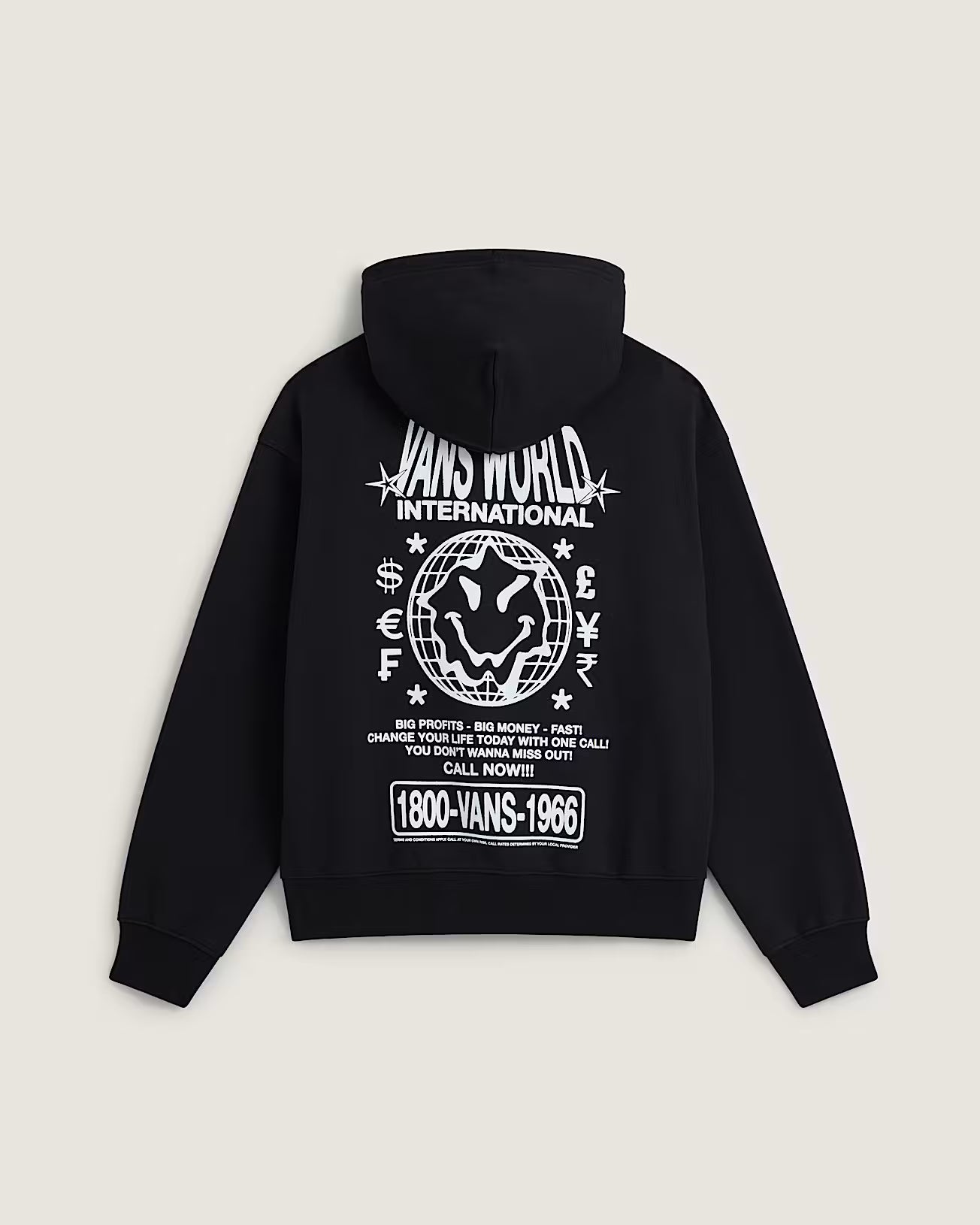Vans Mens World Intl Pullover Hoodie - Black