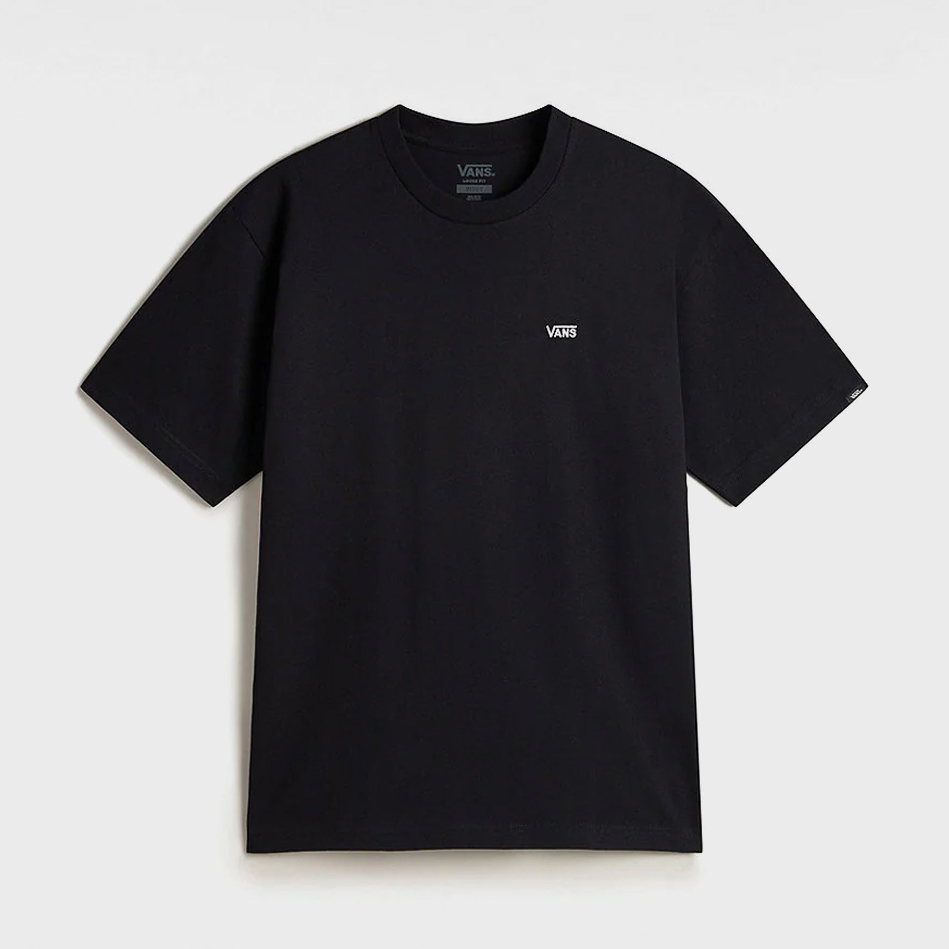 Vans Mens Left Chest Embroidered Logo T-Shirt - Black