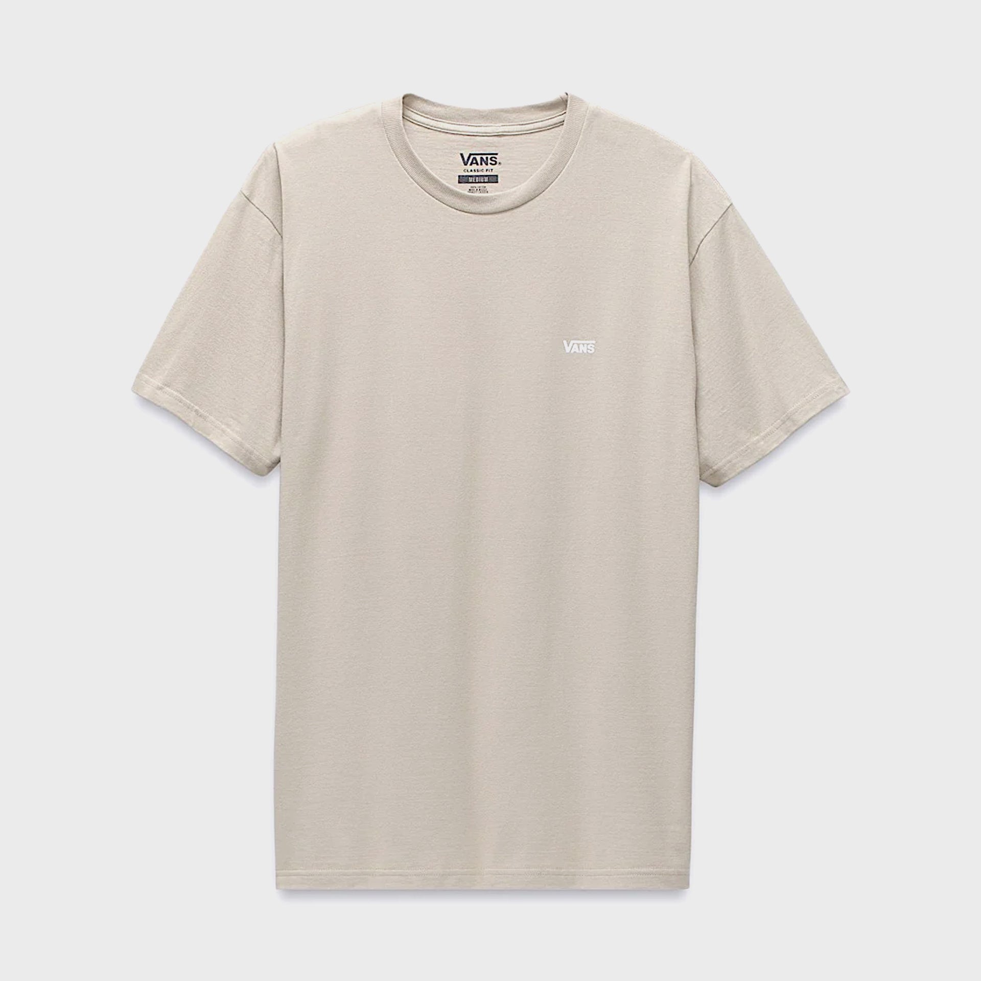 Vans Mens Left Chest Logo T-Shirt - London Fog Grey