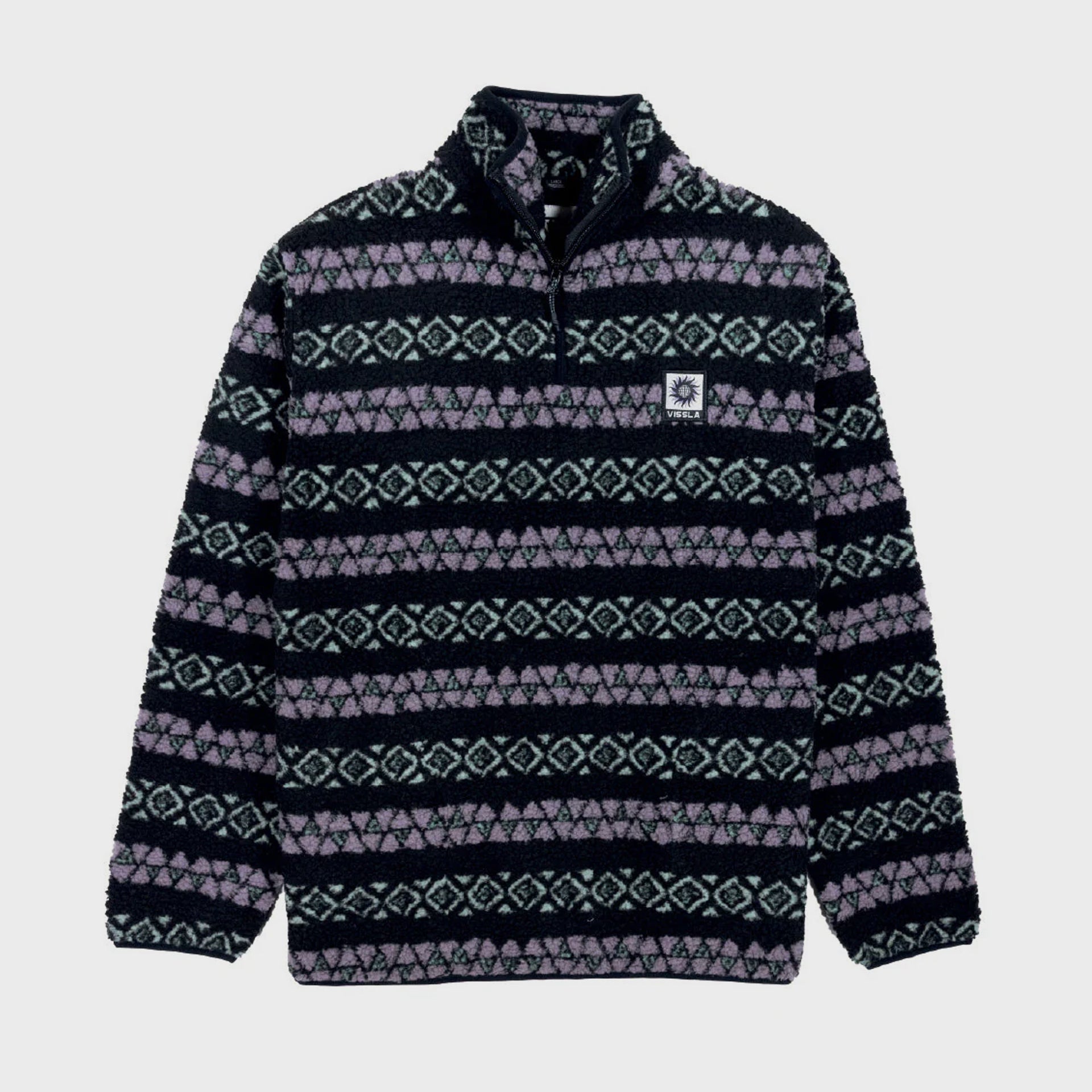 Vissla Hiking Ice Sherpa II Fleece Jacket Black – ManGo Surfing