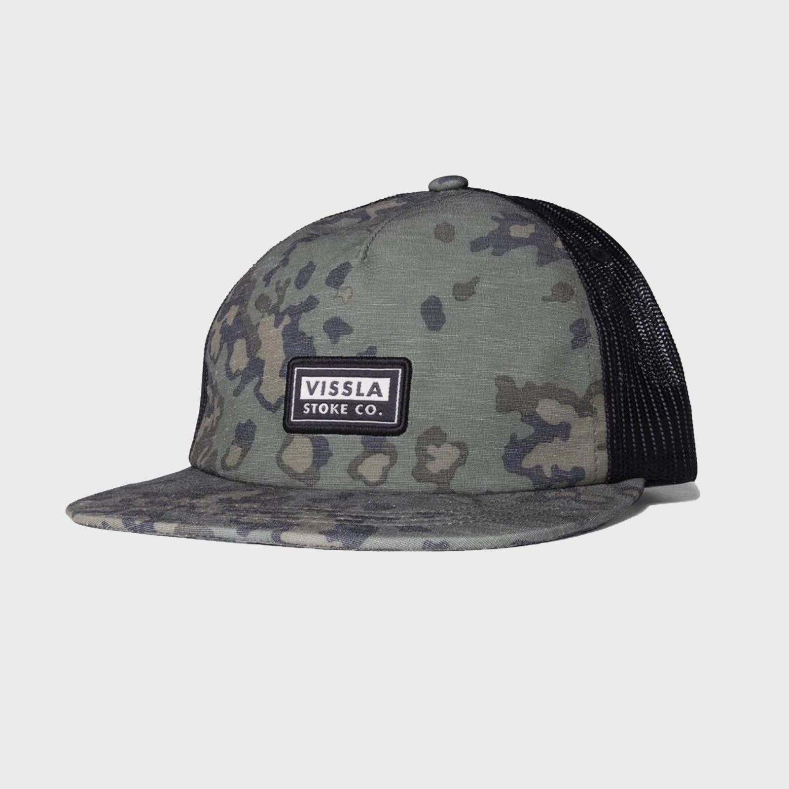 Vissla Lay Day Eco Trucker 2 Hat - One Size - Camo - ManGo Surfing