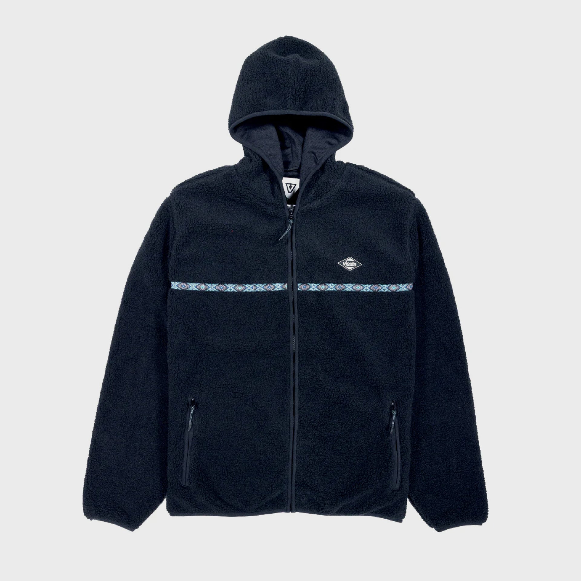 Vissla Legall Sherpa Zip Hoodie - Black