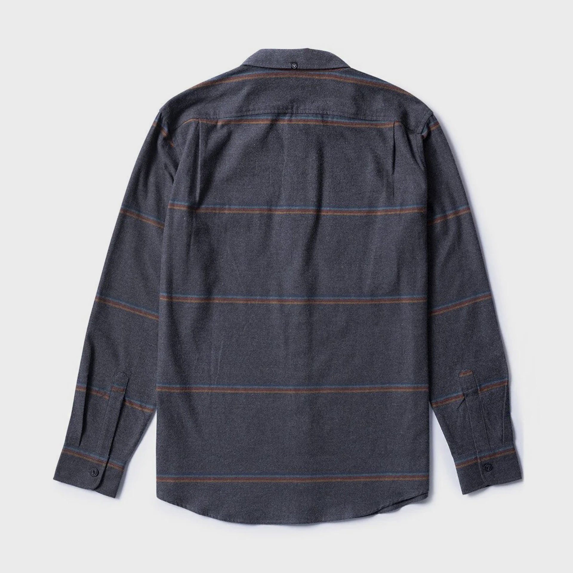 Vissla Mens Central Coast Eco Long Sleeve Flannel Shirt - Charcoal Heather