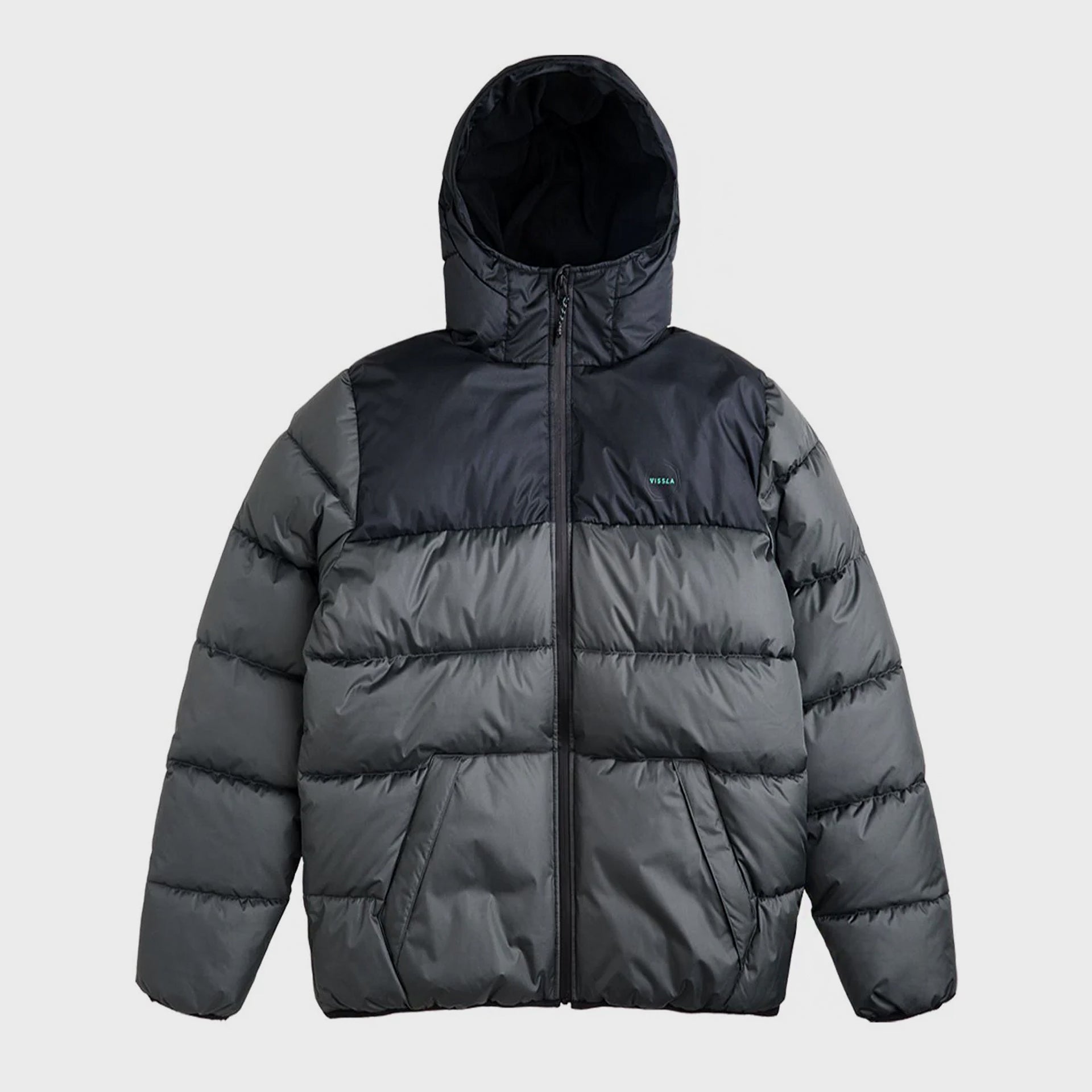 Vissla Mens North Seas Puffer Jacket - Dark Grey