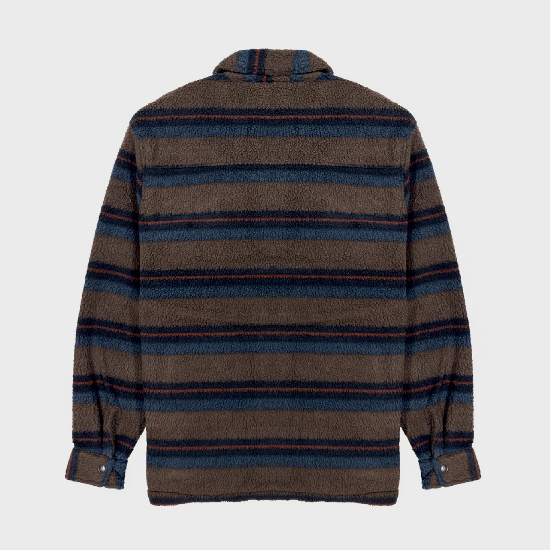 Vissla Mens Peaks Sherpa Ao Eco Long Sleeve Shirt - Dark Khaki