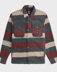 Vissla Mens Peaks Sherpa Woven Shirt - Fired Brick