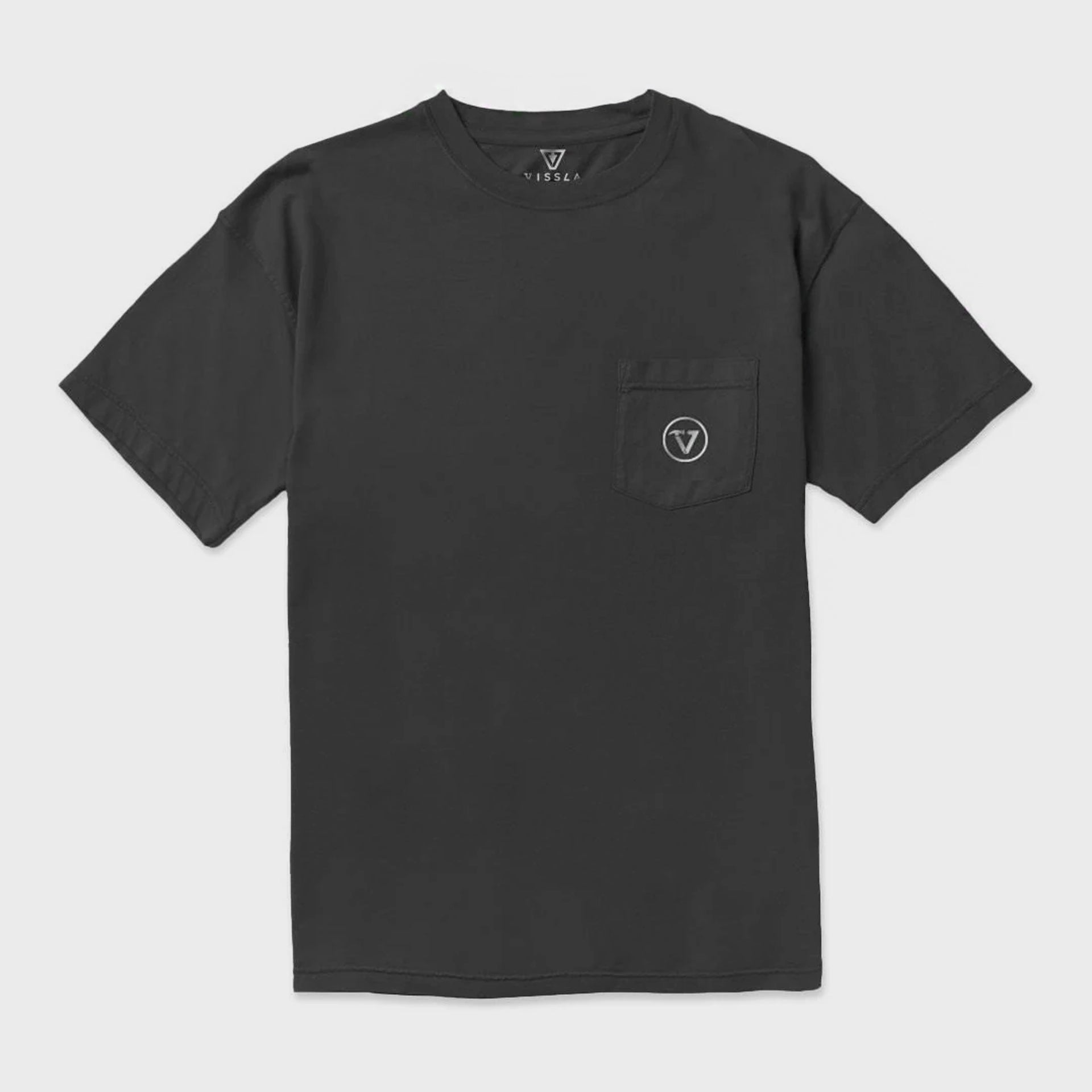 Vissla Mens Super Wolf Premium Pocket T-Shirt - Black