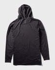 Vissla Mens Twisted Eco Long Sleeve Hooded Lycra - Black Heather 3