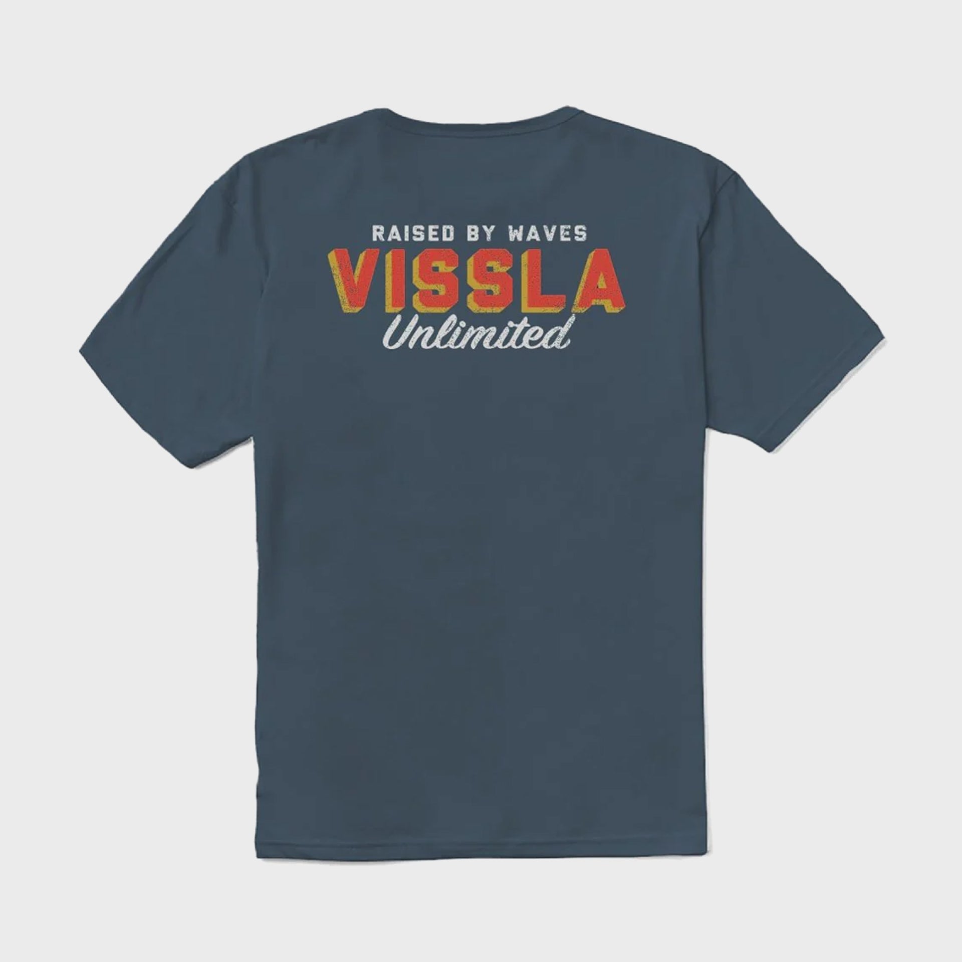Vissla Sign Painter Organic T-Shirt - Dark Denim - ManGo Surfing